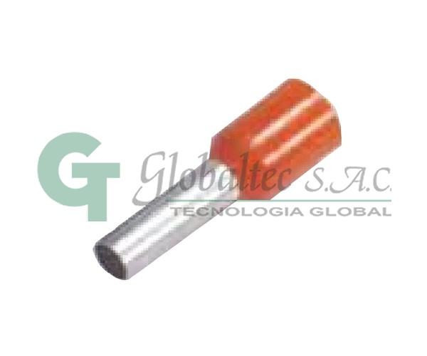 Terminal tubular sobremoldeado naranja APF/L-4,00 - SOFAMEL