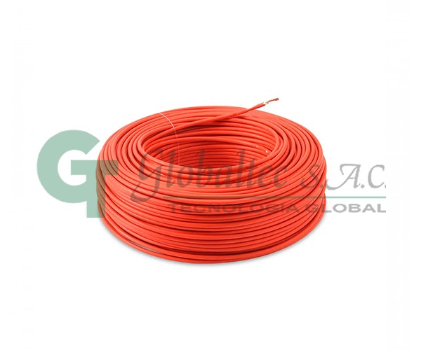 Cable NYY de Energía Unipolar 1KV 1X6mm2 (Aprox.10AWG) Rojo - INDECO