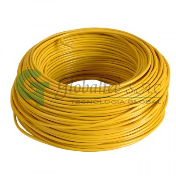Cable THW-90 10 AWG amarillo 450/750 V - INDECO