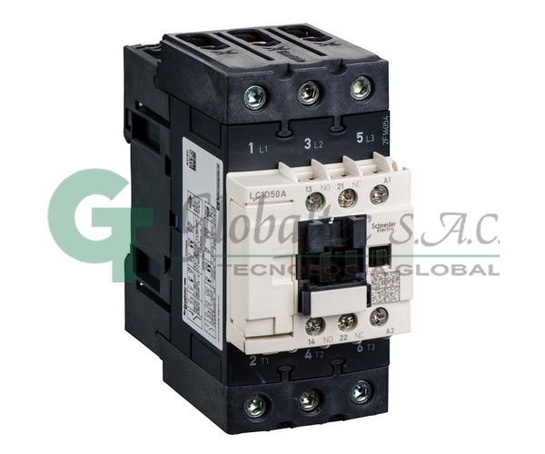 Contactor trifasico TESYS 50AAC3 1NA+1NC Bobina:220VAC LC1D50AM7- SCHNEIDER