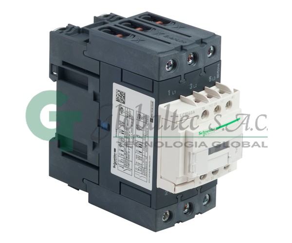 Contactor trifasico TESYS 40AAC3 1NA+1NC Bobina:220VAC LC1D40AM7 - SCHNEIDER