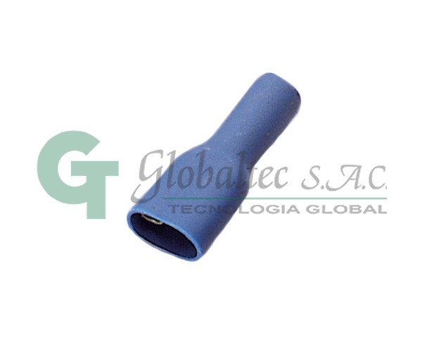 Terminal hembra totalmente aislado azul AFH/A-2,5 - SOFAMEL
