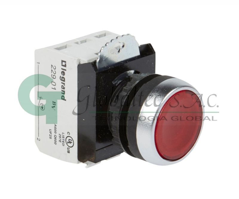 BOTON PULSADOR C/CAPUCHA SILICONADO SIGNIS NEGRO - 24522 - LEGRAND - Equipos de Automatización