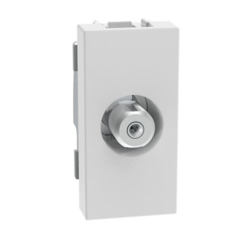 CONECTOR DE TV TIPO F MATIX GO ANTIBACTERIANO 1 MODULO BLANCO - JW4202FAB - TICINO