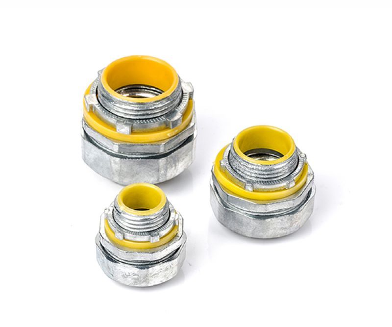 CONECTOR RECTO HERMETICO LIQUID TIGHT 1-1/2 PARA T/FLEXIBLE PVC -SLT-150I- NAVIA - Tuberías Canaletas y Accesorios