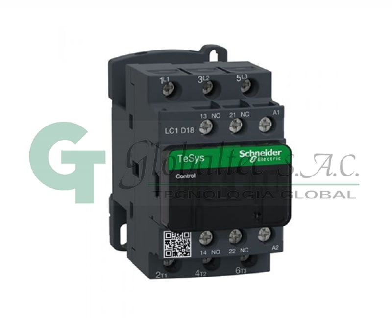 CONTACTOR TRIFASICO 1NA+1NC TESYS 18A 48VAC - LC1D18E7 - SCHNEIDER