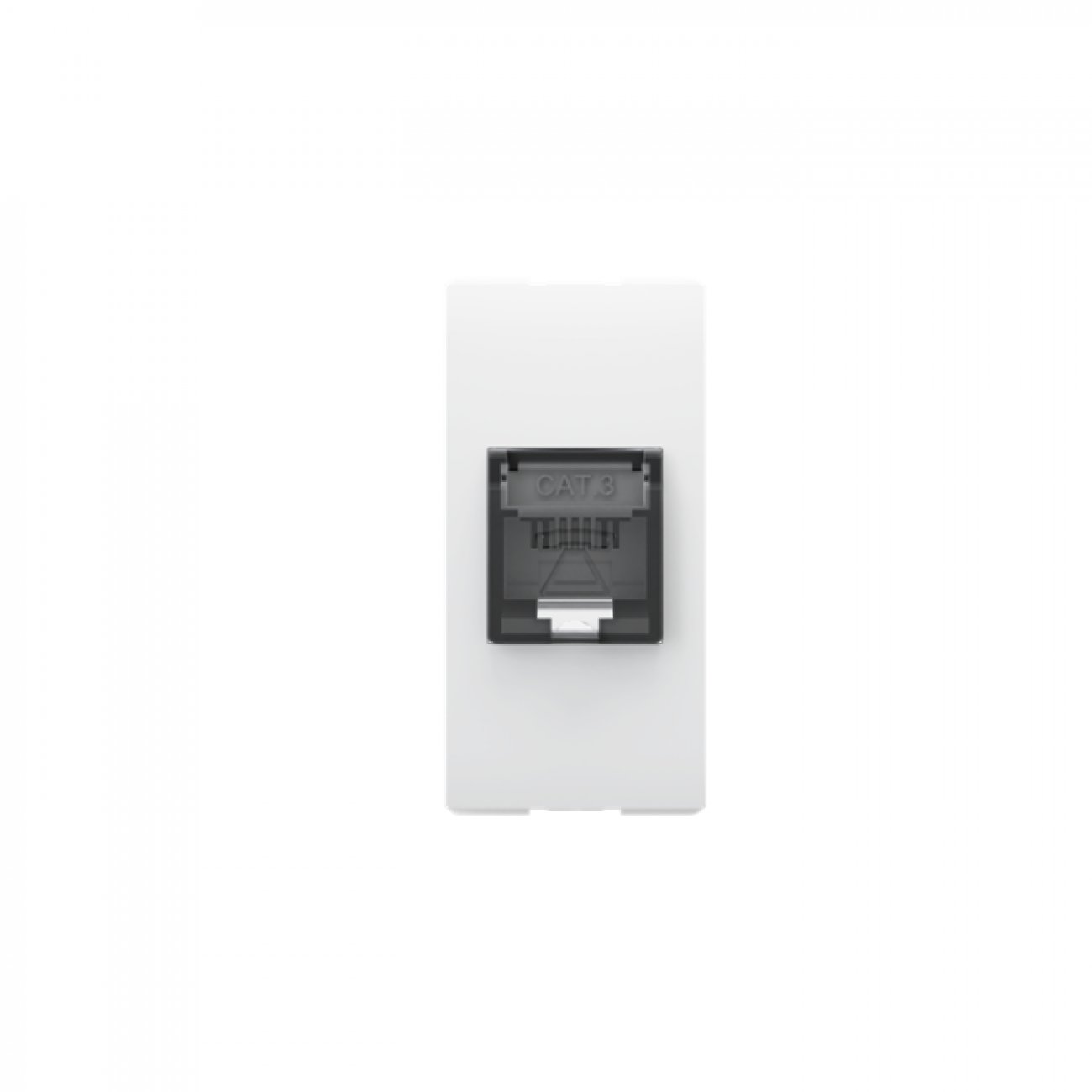 DADO CONECTOR RJ11 TELÉFONO SIN PLACA BLANCO ORIGEN - N0117 BL - 2CLA011700N1102 - ABB - 