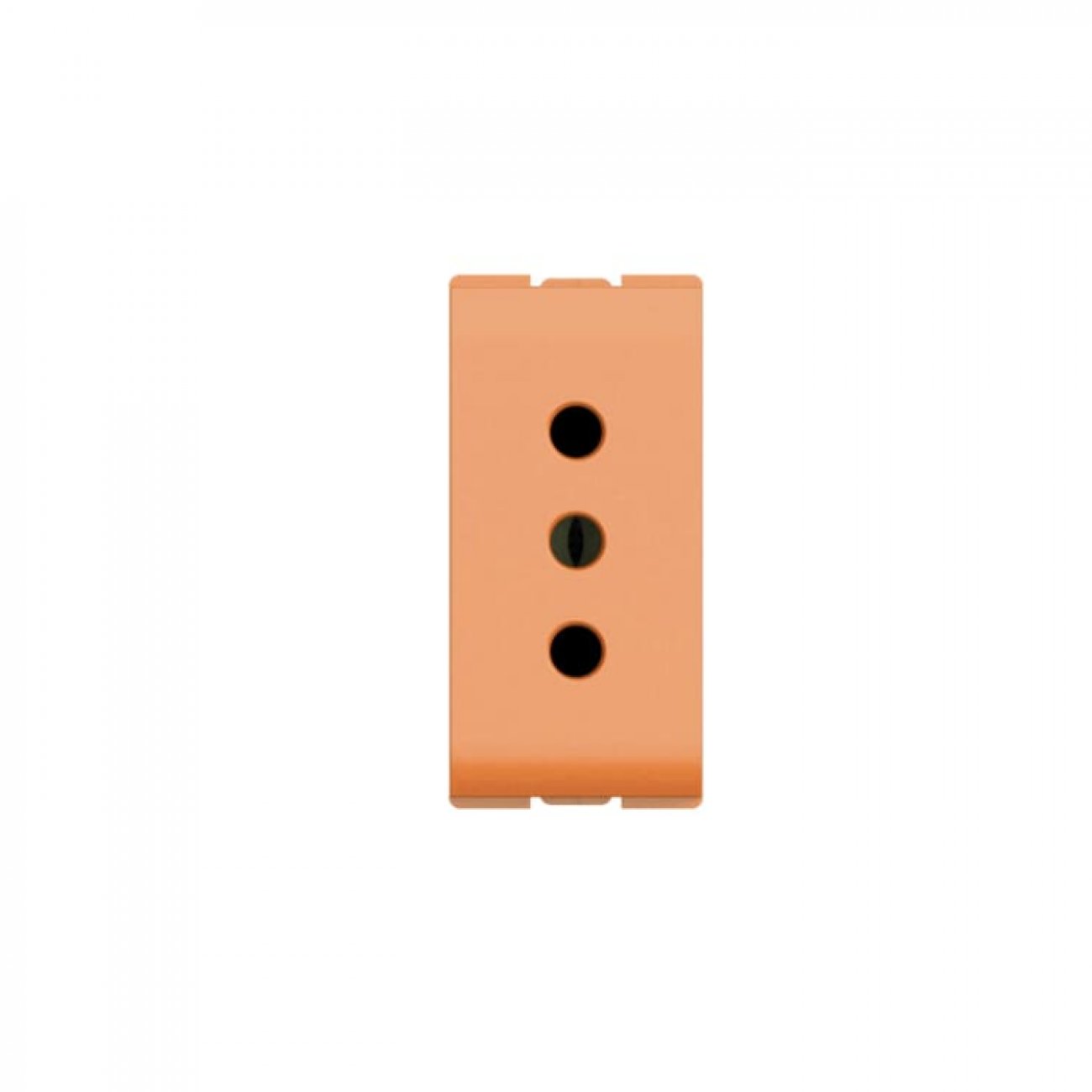 DADO TOMACORRIENTE 3 EN LÍNEA SIMPLE 10A 250V SIN PLACA NARANJA ORIGEN - N0133.1 NA - 2CLA013310N2502 - ABB - 