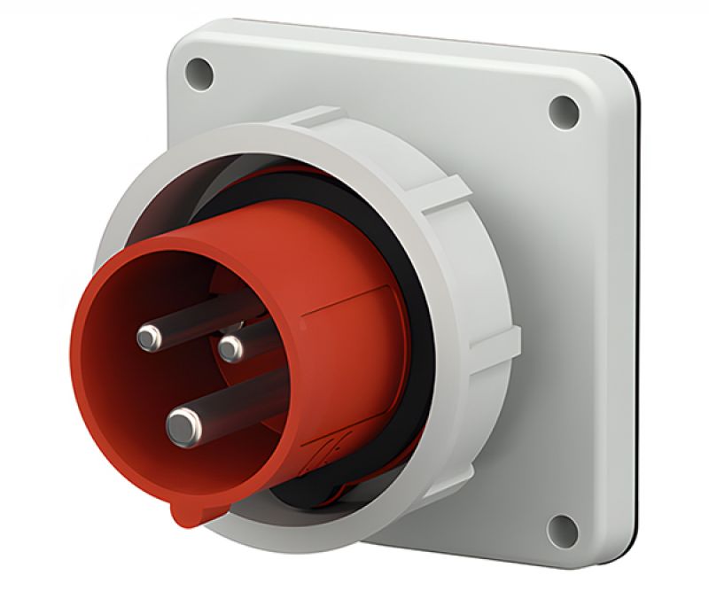 Enchufe Empotrar 3X32AMP+T 415VAC Rojo IP67 832 - MENNEKES - Equipos de Automatización
