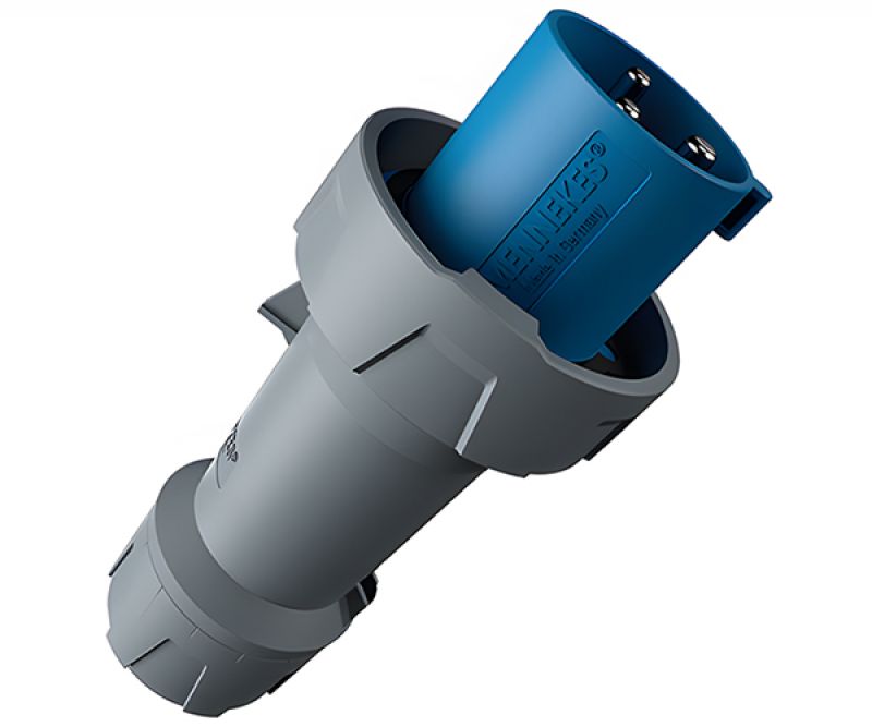 Enchufe Industrial 2X63A+T 250VAC Azul IP67 6H - MENNEKES - Equipos de Automatización