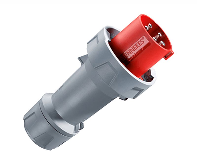 Enchufe Industrial 3X125A+N+T 415V Rojo IP67 - MENNEKES - Equipos de Automatización