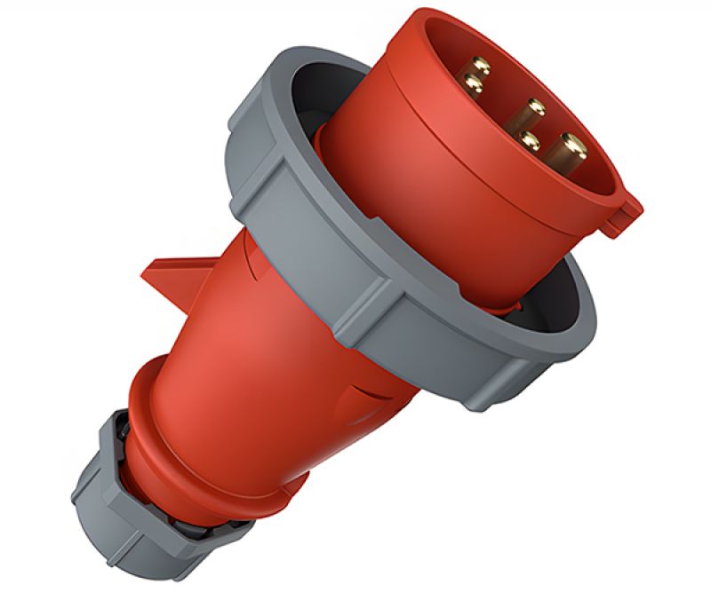 Enchufe Industrial 3X16A+N+T 415VAC Rojo IP67 - MENNEKES - Equipos de Automatización