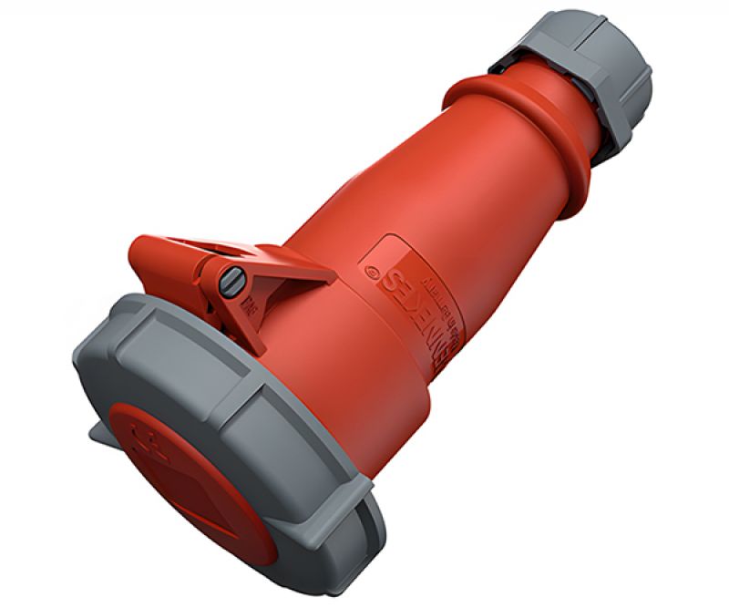 Enchufe Industrial 3X16A+T 415VAC Rojo IP67 - MENNEKES - Equipos de Automatización