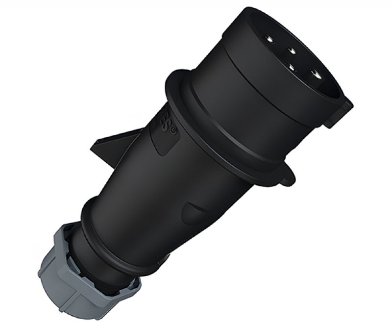 Enchufe Industrial 3X16A+T 500V IP44 Negro 253 - MENNEKES - Equipos de Automatización