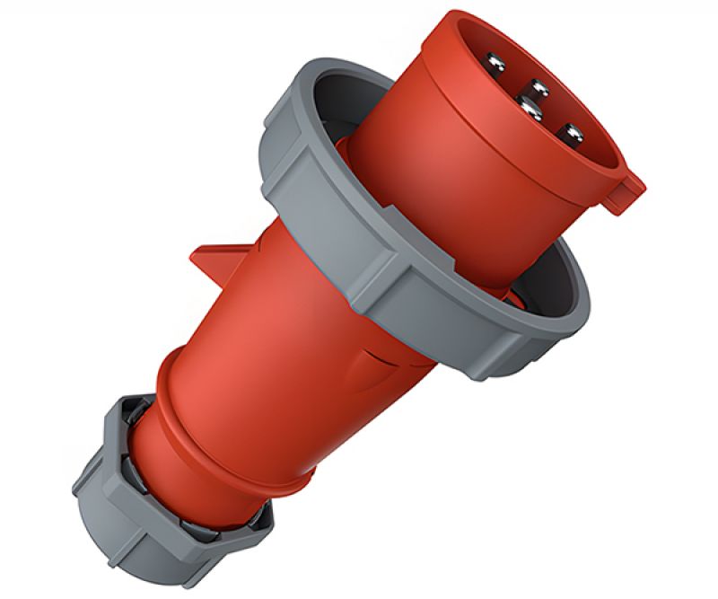 Enchufe Industrial 3X32AMP+T 440VAC Rojo 3H / IP67 2175 - MENNEKES - Equipos de Automatización