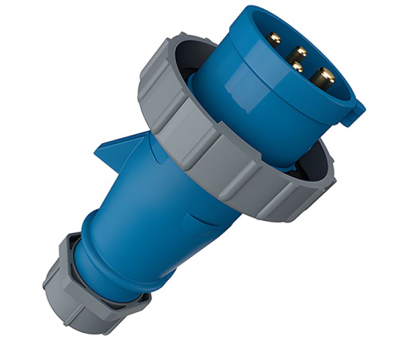 Enchufe Industrial 3X32A+T 250V Azul IP67 - MENNEKES - Equipos de Automatización