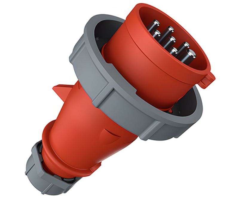 Enchufe Industrial 5X16A+N+T 415V Rojo 6H IP67 - MENNEKES - Equipos de Automatización