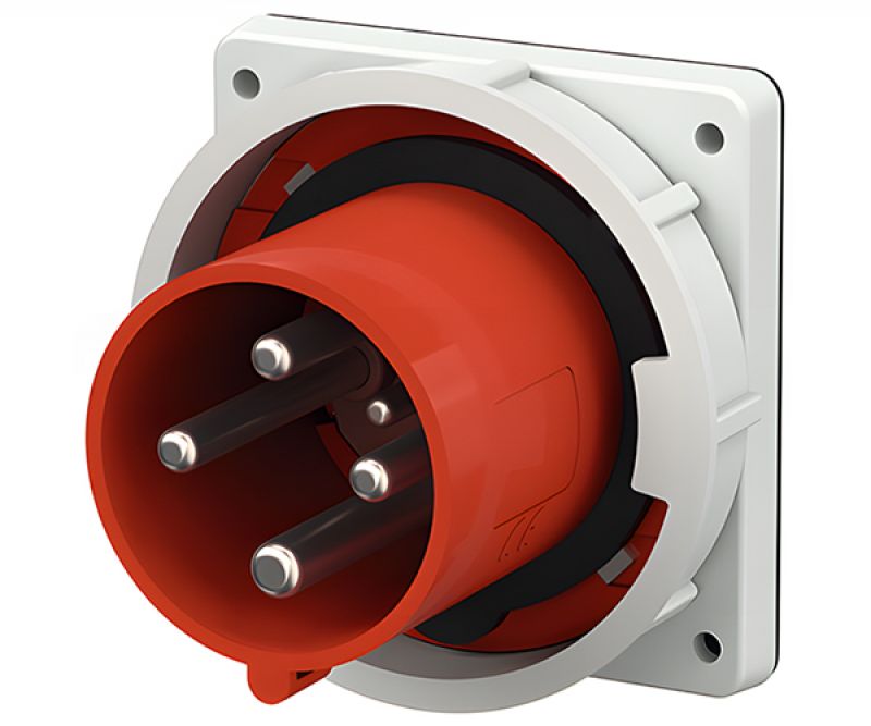 Enchufe Industrial Empotrar 3X63A+T 415V IP44 6H Rojo 3656 - MENNEKES - Equipos de Automatización