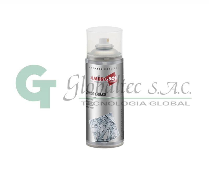 Galvanizado en Frio Anticorrosico Zinc Claro 400ml Brilloso - Z350 - AMBROSOL - Lubricantes y Productos Químicos