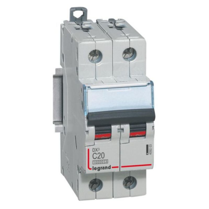 INT. TERMOMAG. PARA RIEL DIN DX3-10000 C20 2X20A 409203- [409203] - LEGRAND