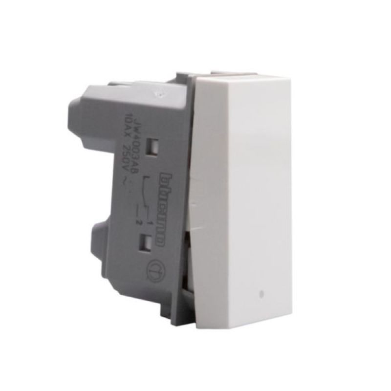 INTERRUPTOR CONMUTACION 10AX MATIX GO ANTIBACTERIANO 1 MODULO BLANCO - JW4003AB - TICINO