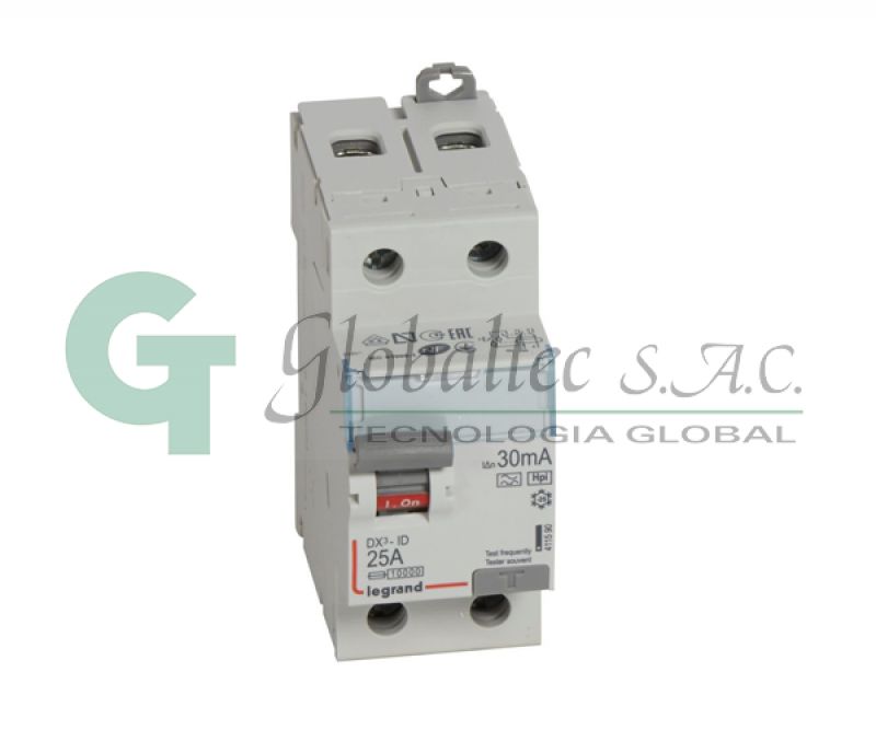 INTERRUPTOR DIFERENCIAL DX3-HPI 2X25A 30MA 230V - [411590] - LEGRAND
