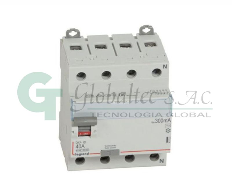 INTERRUPTOR DIFERENCIAL DX3-ID 4X40A 300MA 400V 4MODDIN - [411723] - LEGRAND