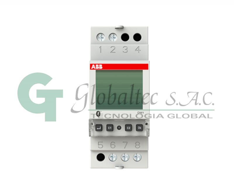INTERRUPTOR HORARIO DIARIO/SEMANAL DIGITAL 2MODULOS 16A DW1 -[2CSM222531R1000] - ABB