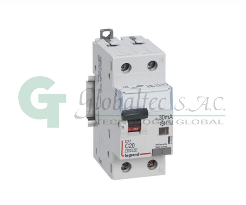 INTERRUPTOR TERMODIFERENCIAL 1P+N - 230 VAC- 20A MP- 30MA - [411003] - LEGRAND