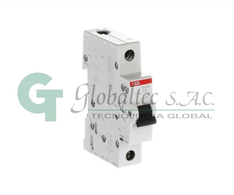 INTERRUPTOR TERMOMAGNETICO 1X4A 6KA/230V RIEL SH201-C4- 2CDS211001R0044 - ABB