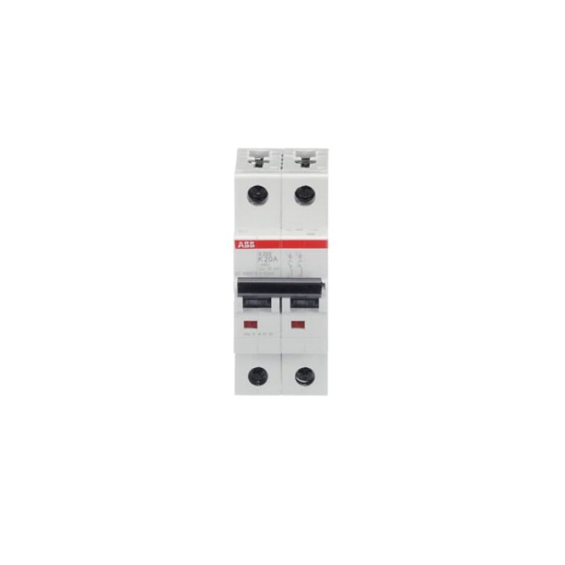INTERRUPTOR TERMOMAGNETICO 2X20A S202-K20 - 2CDS252001R0487 - ABB - Equipos de Automatización