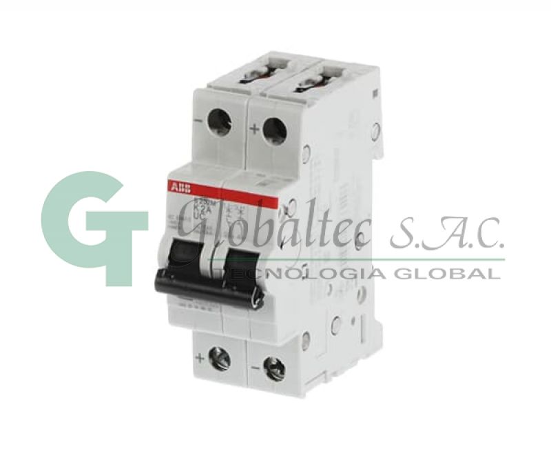 INTERRUPTOR TERMOMAGNETICO 2X2A CURVA K S202M-K2UC - 2CDS272061R0277 - ABB
