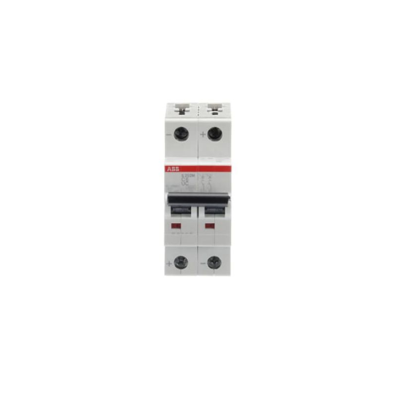 INTERRUPTOR TERMOMAGNETICO 2X6A 25KA/220VDC 10KA/440VDC S202M-C6UC - 2CDS272061R0064 - ABB - Equipos de Automatización