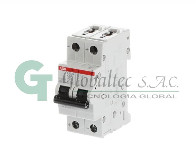 INTERRUPTOR TERMOMAGNETICO 2X6A 400V CURVA K S282UC-K6- 2CDS272061R0377 - ABB