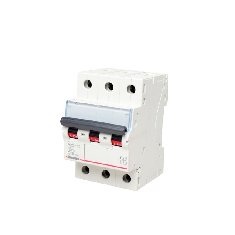 Interruptor Termomagnetico 3x10A 10kA/220V FN830YC10 - TICINO