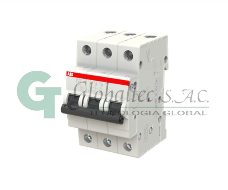 INTERRUPTOR TERMOMAGNETICO 3X63A 10KA/230VAC SH203-C63- 2CDS213001R0634 - ABB