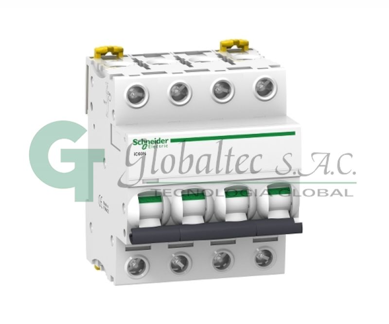 INTERRUPTOR TERMOMAGNETICO ACTI9 IC60N CURVA C 4P 20A. - A9F74420- SCHNEIDER