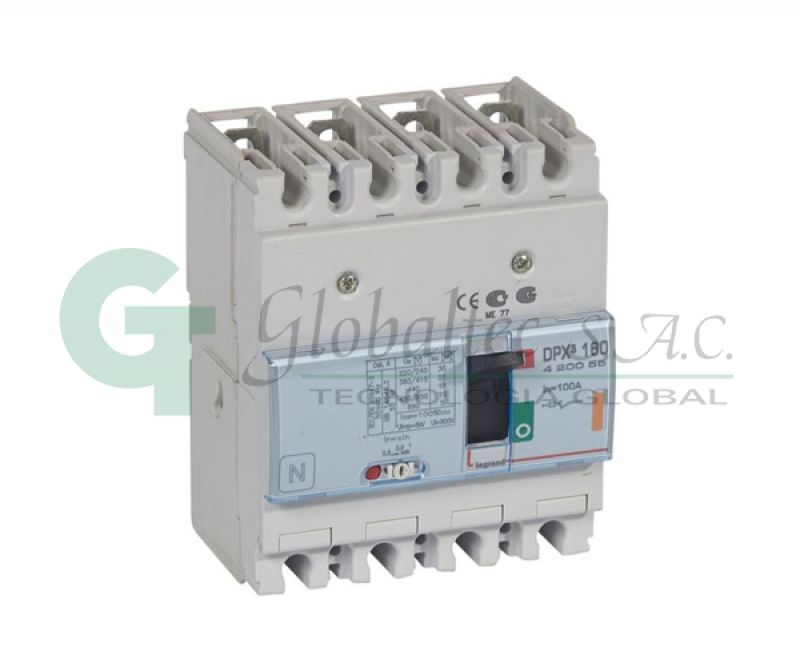INTERRUPTOR TERMOMAGNETICO DPX3 160 REG:4X80A-100A 25KA/400V - 420055 - LEGRAND