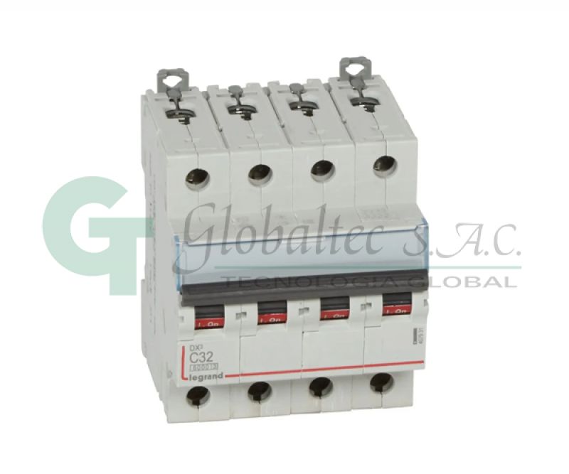 INTERRUPTOR TERMOMAGNETICO DX3 4X32A 10KA/440V - 407931 - LEGRAND