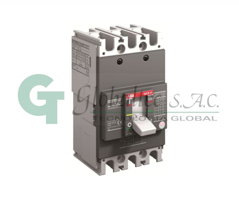 INTERRUPTOR TERMOMAGNETICO FIJO 2X100A 50KA/220V A1N125TMF1001000 1SDA069563R1 - ABB