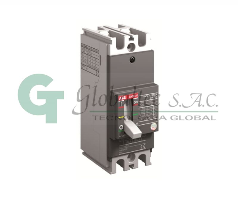 INTERRUPTOR TERMOMAGNETICO FIJO 2X40A 50KA/220V A1N125TMF40400 1SDA069556R1 - ABB