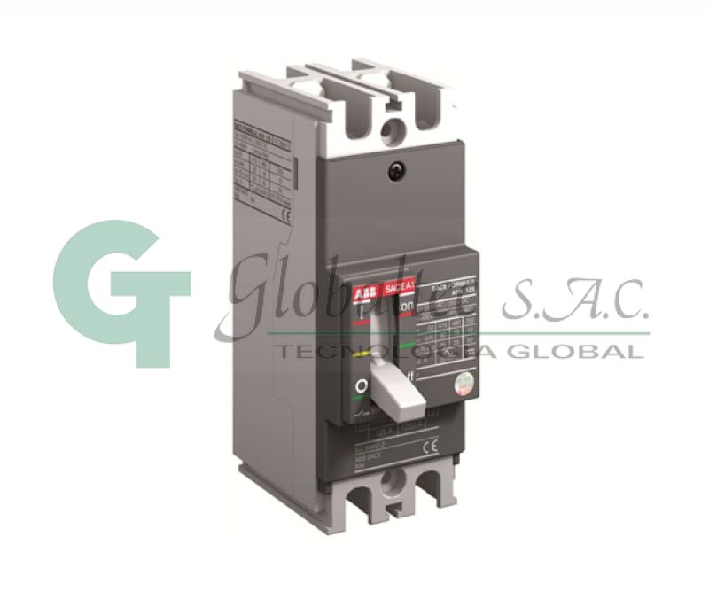 INTERRUPTOR TERMOMAGNETICO FIJO 2X50A 50KA/220V A1N125TMF50500 1SDA069557R1 - ABB