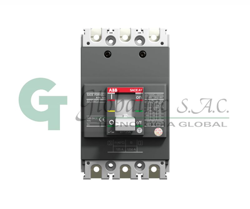INTERRUPTOR TERMOMAGNETICO FIJO 3X20A 25KA/220V A1B125TMF20300 1SDA066698R1 - ABB