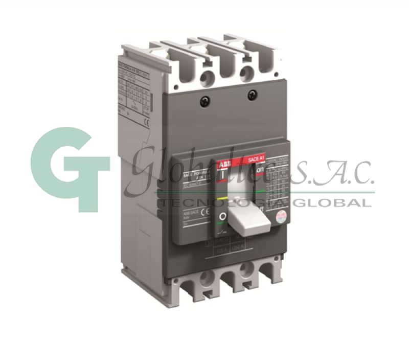 INTERRUPTOR TERMOMAGNETICO FIJO 3X70A 25KA/220V A1B125TMF70700 1SDA066704R1 - ABB