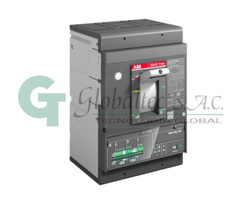 INTERRUPTOR TERMOMAGNETICO REG:3X160-400A 70KA/230V 36KA/380V XT5N 400 EKIP DIP LS/I - 1SDA100354R1 - ABB