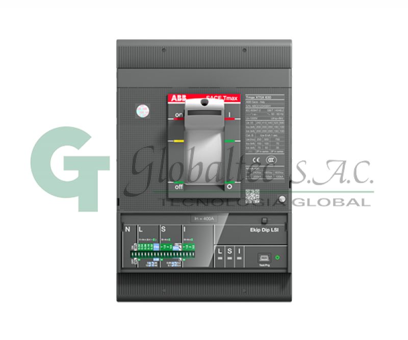 INTERRUPTOR TERMOMAGNETICO REG:3X160-400A 85KA/230V 50KA/380V XT5S 400 EKIP DIP LS/I - 1SDA100424R1 - ABB
