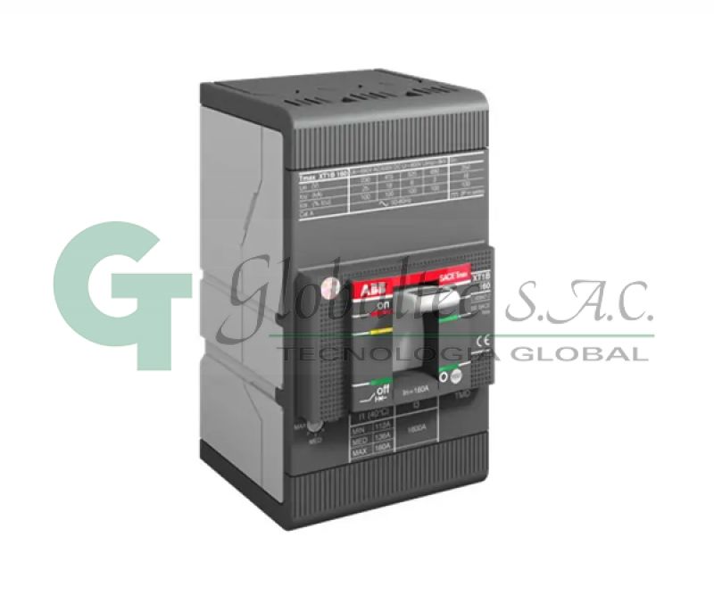 INTERRUPTOR TERMOMAGNETICO REG:3X35-50A 65KA/220V 36KA/380V XT1N160TMD50- 1SDA067413R1 - ABB