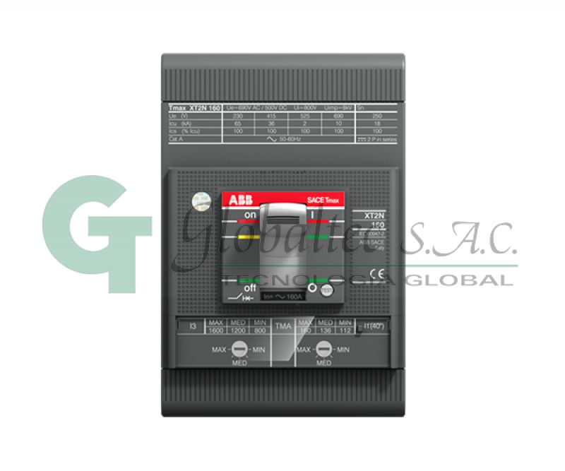 INTERRUPTOR TERMOMAGNETICO REG:3X44.1-63A 85KA/230V 50KA/380V XT2S 160 TMA 63-630 - 1SDA067556R1 - ABB