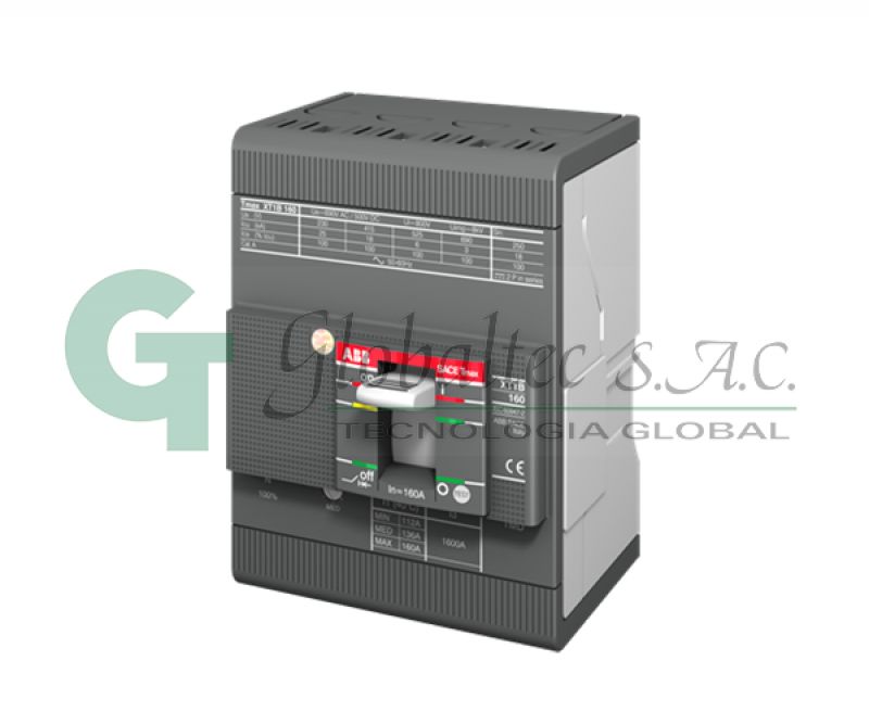 INTERRUPTOR TERMOMAGNETICO REG:4X112-160A 40KA/220V 25KA/380V XT1C 160 - 1SDA067410R1 - ABB