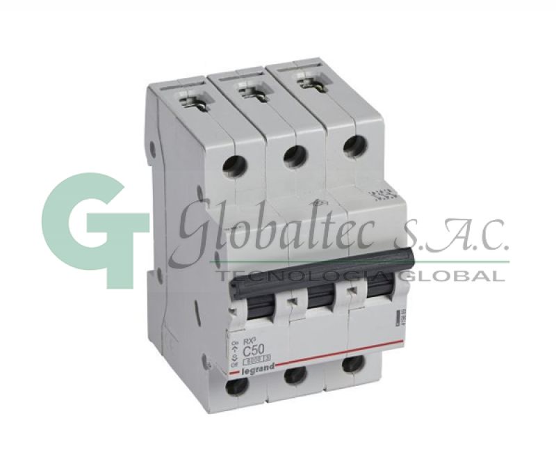 INTERRUPTOR TERMOMAGNETICO RX3 3X20A 10KA/220V- 6KA/400V - 419885 - LEGRAND